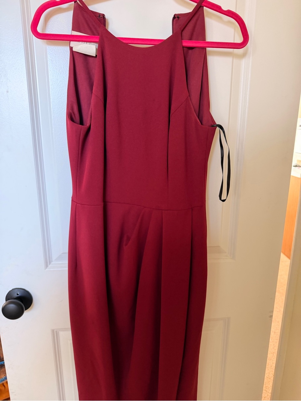 BHLDN Sleeveless Wine Midi Dress